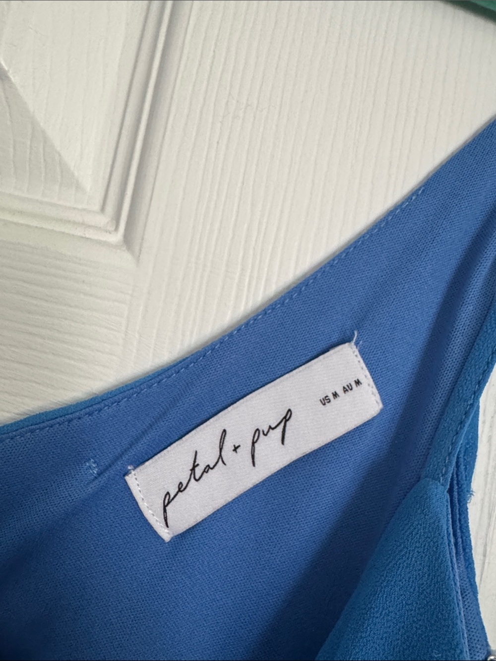 Petal & Pup Ciao Ruffles Blue Ruffle Maxi Dress - Picture 5 of 5